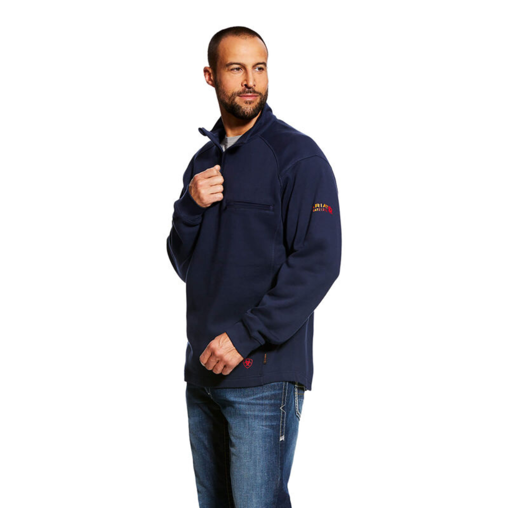Ariat FR Rev 1/4 Zip Top - Navy  from GME Supply